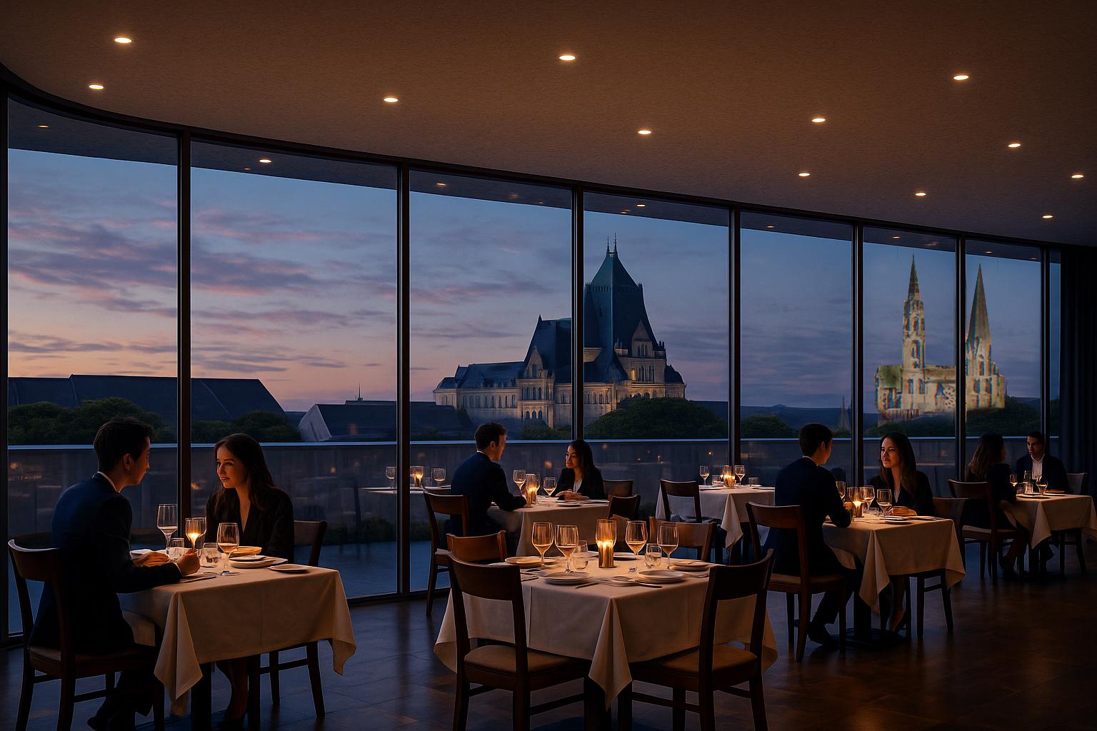 Restaurant panoramique Le Rooftop avec vue sur la cathédrale de Chartres